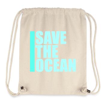 Save The Ocean Ocean Activism Environment Statement - Stanley/Stella Recycled Gym Bag - natural - Front