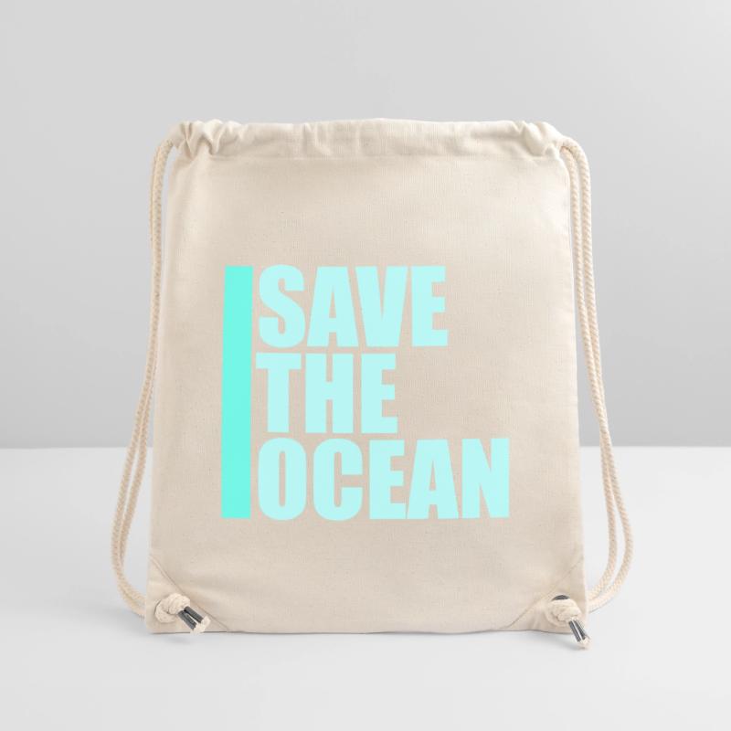 Save The Ocean Ocean Activism Environment Statement Stanley/Stella Recycled Gym Bag