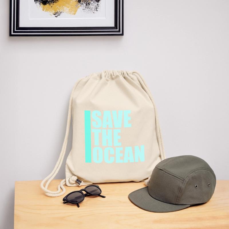 Save The Ocean Ocean Activism Environment Statement Stanley/Stella Recycled Gym Bag