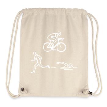 Triathlon Sketch - Sac à cordon recyclé Stanley/Stella - blanc naturel - Devant