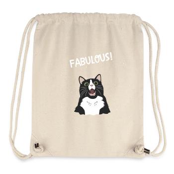 fabulous cat - Stanley/Stella Recycled Gym Bag - natural - Front