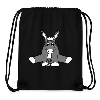 hunger eat carrot carrot delicious small baby sues - Stanley/Stella Recycled Gym Bag - black - Front