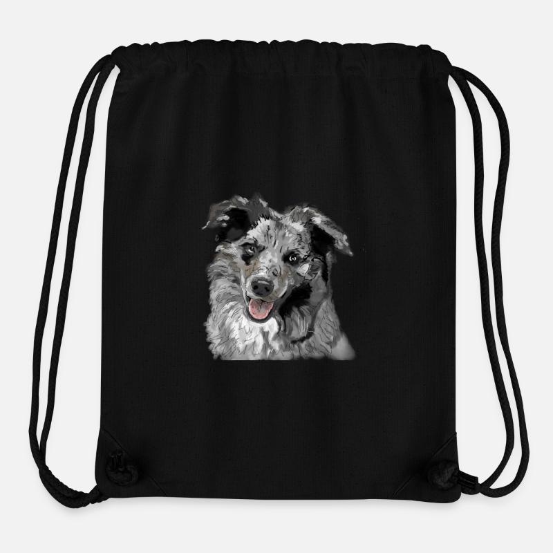 Berger australien - Sac à cordon recyclé Stanley/Stella - noir