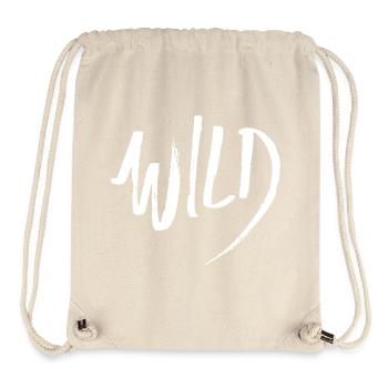 Wild (dunkel) - Stanley/Stella recycelter Gym Bag - Naturweiß - Vorne