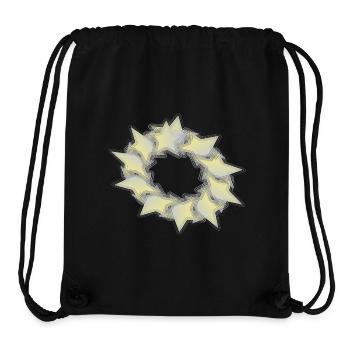 Pattern Star Circle effect - Stanley/Stella Recycled Gym Bag - black - Front