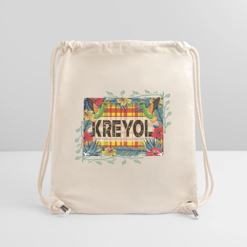 Schöne Geschenkidee KREYOL ODER KREOLISCHE Madras Stanley/Stella recycelter Gym Bag