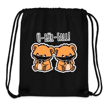 Ü-Bär-Fall! Niedlicher Räuber Bären Überfall! - Stanley/Stella recycelter Gym Bag - Schwarz - Vorne