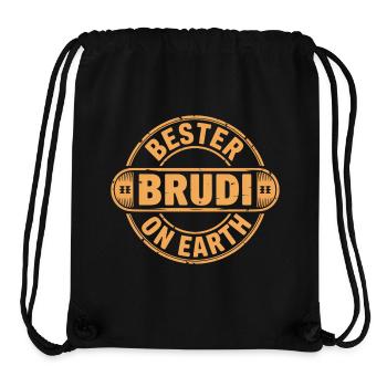 Bester Brudi Bruder - Stanley/Stella recycelter Gym Bag - Schwarz - Vorne