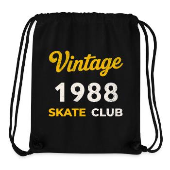 Vintage 1988 Skate Club Retro Geburtsjahr Geschenk - Stanley/Stella recycelter Gym Bag - Schwarz - Vorne