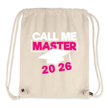 Master 2026 Abschluss Promotion Sponsion - Stanley/Stella recycelter Gym Bag - Naturweiß - Vorne