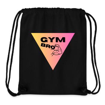  Muskel-Logo Triangel - Stanley/Stella recycelter Gym Bag - Schwarz - Vorne