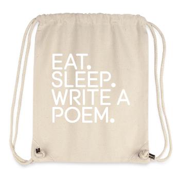 Eat Sleep Write a Poem - Stanley/Stella Recycled Gym Bag - natural - Front