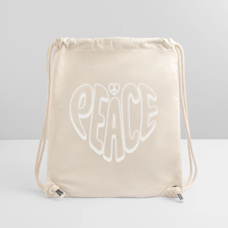 Peace Graffiti mit Peacezeichen  Stanley/Stella recycelter Gym Bag