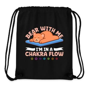 Chakra Humor - Bär im Energiefluss - Stanley/Stella recycelter Gym Bag - Schwarz - Vorne