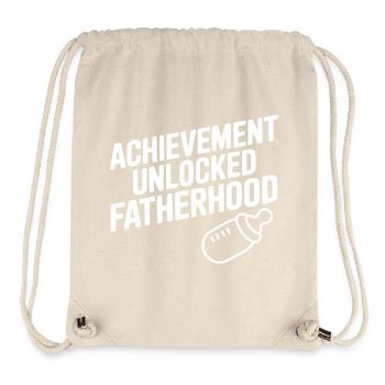 Achievement Unlocked Fatherhood - Stanley/Stella Recycled Gym Bag - natural - Front