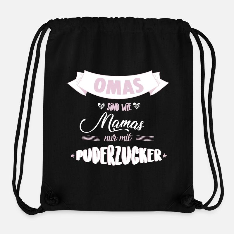 Omas Puderzucker - Stanley/Stella recycelter Gym Bag - Schwarz