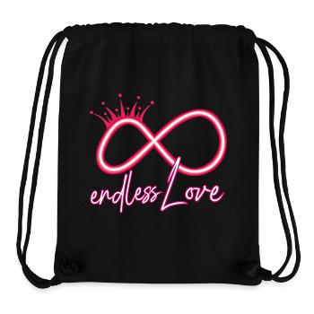 Infinity symbol of eternal love - Stanley/Stella Recycled Gym Bag - black - Front
