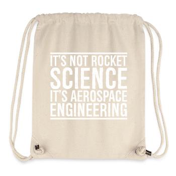 it's not rocket science it s aerospace engineering - Stanley/Stella recycelter Gym Bag - Naturweiß - Vorne