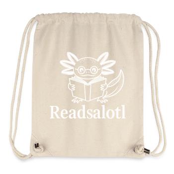 Lineart Readsalotl Axolotl Lecture - Stanley/Stella Recycled Gym Bag - natural - Front