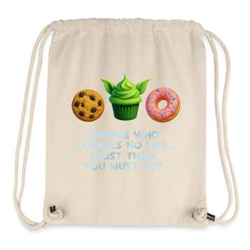Chemise à muffins drôle Cookie Donut pour les amateurs de sucreries - Sac à cordon recyclé Stanley/Stella - blanc naturel - Devant