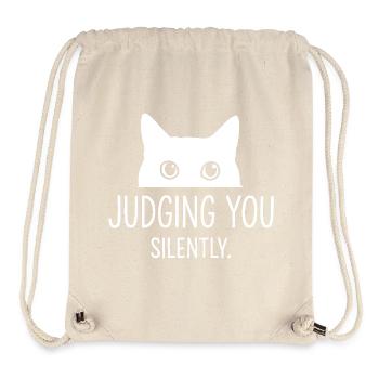Cat humor, cat gift idea, funny pets - Stanley/Stella Recycled Gym Bag - natural - Front