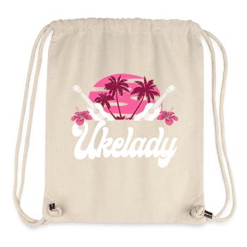 Hawaiian Ukulele Uke Ukelady - Stanley/Stella recycelter Gym Bag - Naturweiß - Vorne