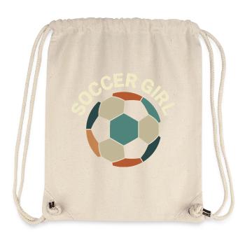 Soccer Girl – Retro Fußball - Stanley/Stella Recycled Gym Bag - natural - Front