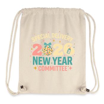 New Year 2020 Disco Committee - Stanley/Stella Recycled Gym Bag - natural - Front