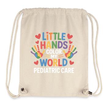 Little Hands Color My World - Stanley/Stella recycelter Gym Bag - Naturweiß - Vorne