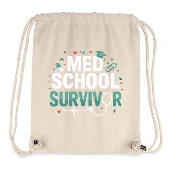 Med School Survivor - Stanley/Stella recycelter Gym Bag - Naturweiß - Vorne