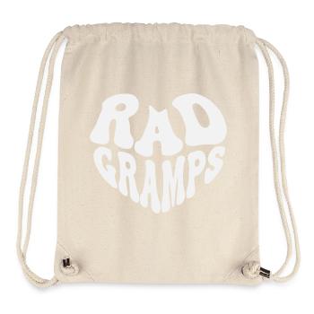 Rad Grandad - Vintage Heart (Custom Color) - Stanley/Stella Recycled Gym Bag - natural - Front
