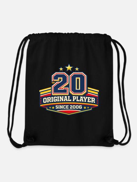 Original Player 20 Badge Retro - Stanley/Stella Recycled Gym Bag - black