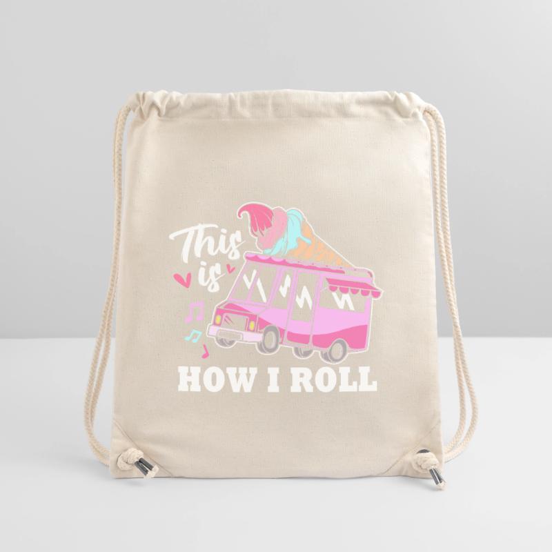 Eisdiele Eiswagen Eis Eiscreme Stanley/Stella recycelter Gym Bag