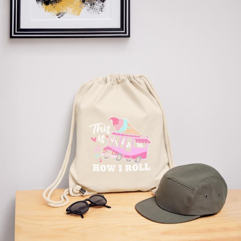Eisdiele Eiswagen Eis Eiscreme Stanley/Stella recycelter Gym Bag