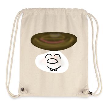 Les enfants champignons champignons drôles - Sac à cordon recyclé Stanley/Stella - blanc naturel - Devant