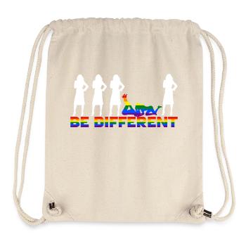 Gay Pride - Frauen - Be different - Sac à cordon recyclé Stanley/Stella - blanc naturel - Devant