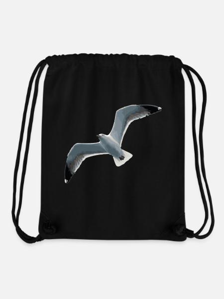 Möwe - Stanley/Stella recycelter Gym Bag - Schwarz