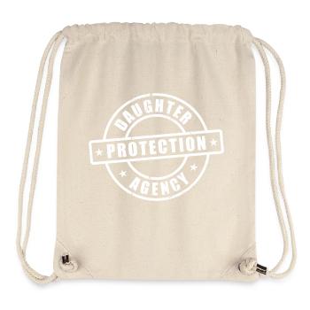 lustiges Siegel der Agentur zum Schutz der Tochter - Stanley/Stella recycelter Gym Bag - Naturweiß - Vorne