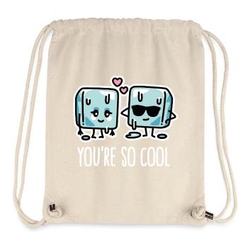 Lustige Hitzewelle, coole Eiswürfel You're so cool - Stanley/Stella recycelter Gym Bag - Naturweiß - Vorne
