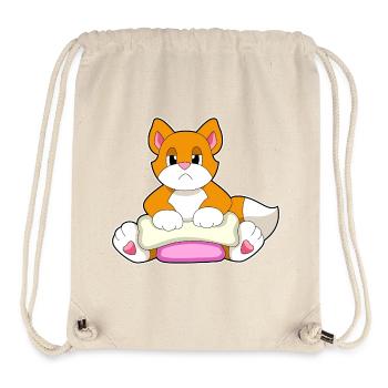 Os de chat - Sac à cordon recyclé Stanley/Stella - blanc naturel - Devant