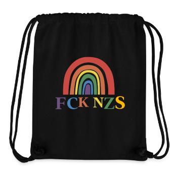 FCK NZS - Stanley/Stella recycelter Gym Bag - Schwarz - Vorne