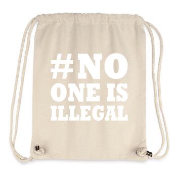 No one is illegal - Stanley/Stella Recycled Gym Bag - natural - Front