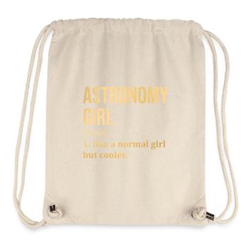 Astronomie - Stanley/Stella recycelter Gym Bag - Naturweiß - Vorne