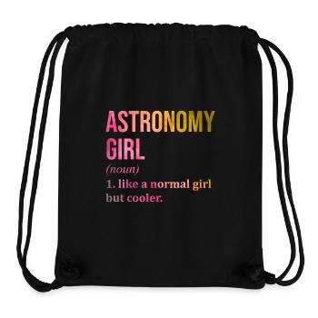 Astronomie - Stanley/Stella recycelter Gym Bag - Schwarz - Vorne