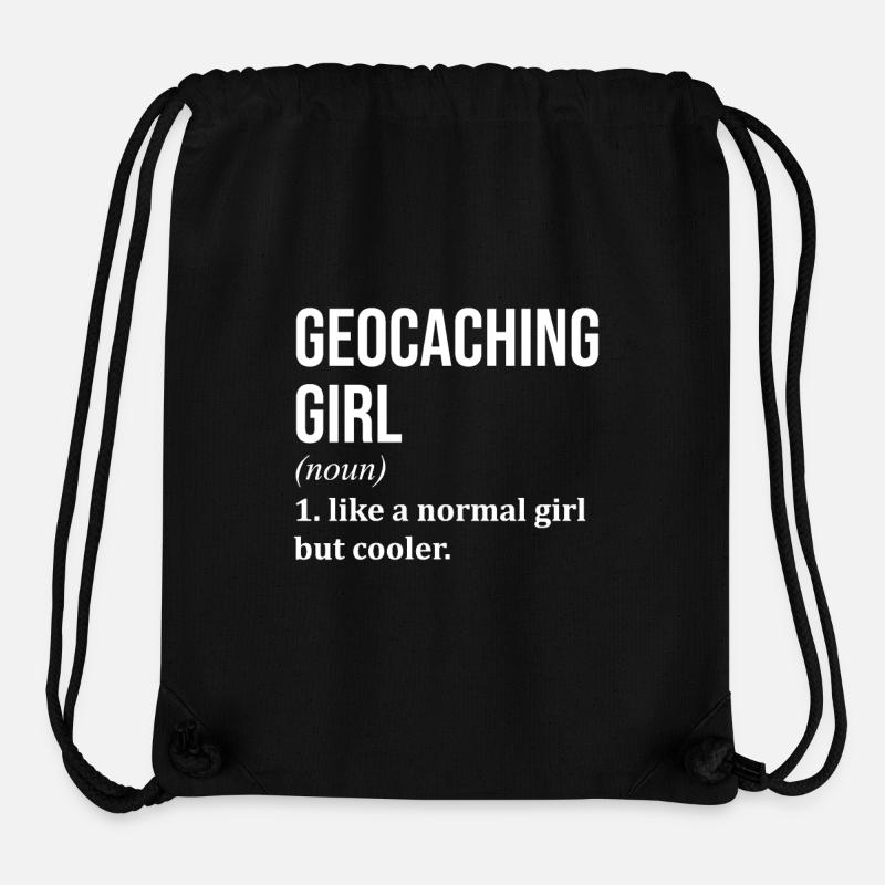 Geocaching - Stanley/Stella recycelter Gym Bag - Schwarz