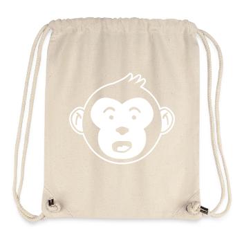 Affenkopf überrascht – Dschungel Banane Design - Stanley/Stella recycelter Gym Bag - Naturweiß - Vorne