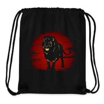 Lion In The Dark - Stanley/Stella Recycled Gym Bag - black - Front