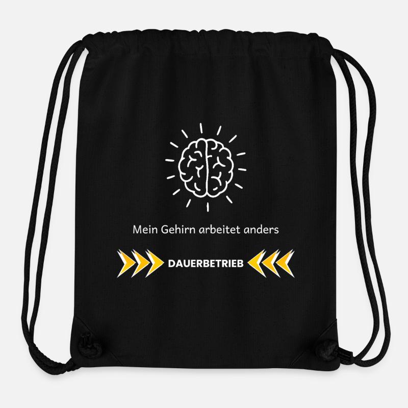 My Brain Works Differently – ADHD Focus Design - Stanley/Stella Recycled Gym Bag - black