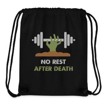 Zombie-Workout Powerlifting - Stanley/Stella recycelter Gym Bag - Schwarz - Vorne