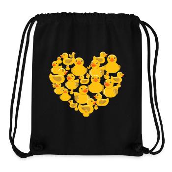 Heart of Rubber Ducks - Stanley/Stella Recycled Gym Bag - black - Front